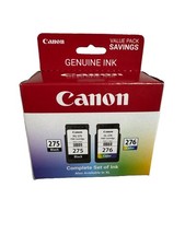 Genuine Canon PG-275 Black & CL-276 Color Ink Cartridges New Sealed FAST SHIP picture