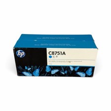 HP C8751A Cyan Ink Cartridge 775ml Genuine OEM Lot of 2 CM8050 CM8060 EXP 2014 picture