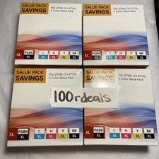 Lot of 4 PGI-270XL CLI-271XL 5 Color Value Pack Canon Replacement 270 271 XL Ink picture