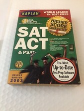 Kaplan SAT ACT PSAT Test Prep Learn (2003, CD-ROM), Excellent Condition picture