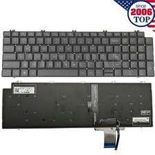 Genuine US Keyboard with Backlit for Dell Precision 7550 7560 7750 7760 0713DM picture