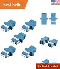 Professional 5-Pack of LC to LC Fiber Optic Couplers - Durable &  Compliant picture