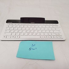 Samsung ECR-K10AWE Wireless Keyboard Dock Tablet White Good Condition picture