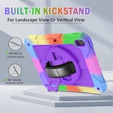 Multicolor Rugged Tablet Case with Kickstand and Rotatable Hand Strap picture