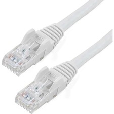 StarTech 12ft CAT6 Ethernet Cable, White Gigabit PoE RJ45 UTP Patch Cord picture