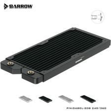 BARROW 20mm Thick Copper 240/360mm Radiator G1/4 Use for 12cm Fans Dabel-20a picture