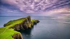 Landscape nature cliff sea sky scotland neist point Custom Gaming Mat Desk picture