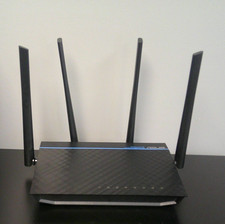 FCC Compliant ASUS RT-ARCH17 WiFi Internet Router, No Power Cord, Used, Black picture