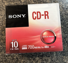 Sony High Speed CD-R 10 Pack 700 MB 1x-48x Speed NEW optical media -NEW picture