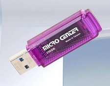 Micro Center 256GB SuperSpeed USB 3.1 Flash Drive - Purple picture