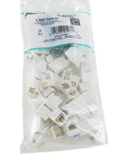 (24-PACK) Panduit CJ688TGAW-24 Mini-Com Cat6 Jack, Arctic White, GENUINE ~STSI picture