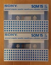 SONY Som 15 Personal Computer Cassette Blank Lot of 6 New Sealed picture