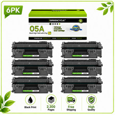 6PK CE505A 05A Black Mono Toner for HP P2035 P2055 P2035n P2055dn P2055x P2030 picture