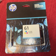 Genuine HP 61 Tri-Color Ink Cartridge CH562WN Date: March 2024 picture