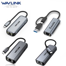 Dual-Port  USB-C to 2.5/5Gbps USB 3.0 95W PD USB-C 5 Gigabit Ethernet Adapter picture