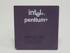 Vintage Intel Pentium A80502100 CPU Processor 100MHz, Socket 5, Socket 7 picture