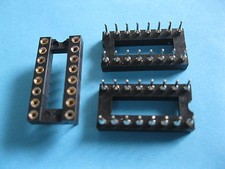 30 pcs IC Socket Adapter Round 16 Pin Headers & (IC) Sockets Pitch 2.54mm X=7.62 picture