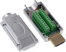 2Pcs HDMI Adapter Breakout Board Connector with Metal Cover - Solderless, Free W picture