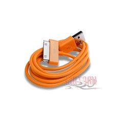 100X 6FT USB 30PIN ORANGE CABLE DATA CHARGER FOR GALAXY TAB 7