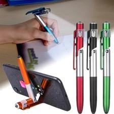 4 in 1 Multifunction Pen Stylus Ballpoint LED Light Phone Stand multi colors picture