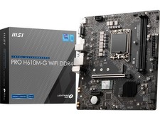 MSI PRO PRO H610M-G WIFI DDR4 LGA 1700 Intel H610 Micro ATX Motherboard picture