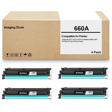 4 Pack 660A W2004A Imaging Drum works for Enterprise M751n M751dn M856dn M776 picture