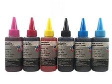 6 Bulk refill ink for Canon inkjet printer 6 colors 6x100ml BK/C/M/Y/LC/LM picture
