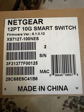 NETGEAR ProSafe XS712T-100NES 12-Port 10G Smart Switch Rack Mount RJ-45 picture