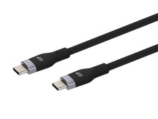 Monoprice USB 2.0 USB-C to USB-C Silicone Cable 6ft Black picture