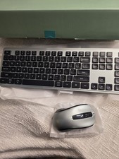 Slim Wireless Keyboard & Mouse Set Low Profile Full-Size Space Gray picture