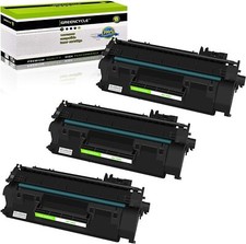 GREENCYCLE 3PK CF280A 80A Toner Cartridge Fit for HP LaserJet Pro 400 M401dn US picture