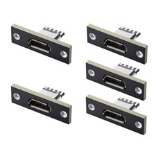 Micro-USB 5Pin Female Type-B Socket DIY OEM Connector Panel Mount Type USB 2.0 picture