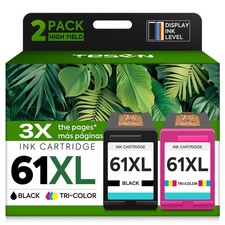 High-Capacity 61XL Ink Cartridges Combo Pack for HP Printers - Quality Replaceme picture