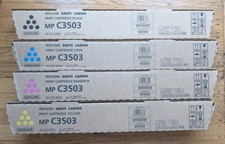 NEW Genuine Ricoh MP C3503 Toner Cartridge Full Set 841813,841814,841815,841816  picture