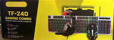 T-WOLF TF-240 Wired Backlit 4-in-1 Gaming Combo Keyboard Mouse Headset Pad picture