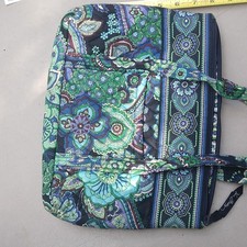 Vera Bradley Padded Quilted , Zipper, Multicolor Floral blue green picture