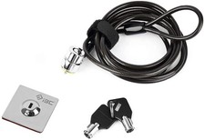 I3C Laptop Cable Lock, Hardware Security Lock with Keys, 1 Pack, black picture