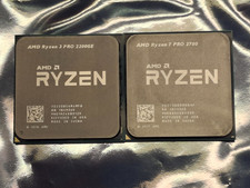 Pair of AMD Ryzen CPU Processors- Ryzen 7 Pro 2700 & Ryzen 3 Pro 2200GE picture