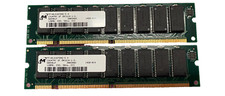 256MB KIT (2X128MB) EDO 168Pin ECC UDUBUFF DIMM 3.3V 4k 50ns MT18LD1672AG-5x  picture