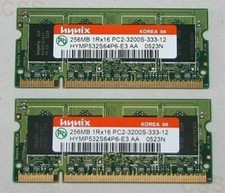 RAM Hynix PC2-3200S 256 MB 1Rx16 (Two Pieces 512 MB Total) Computer Memory picture