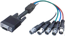 PAN PACIFIC   S-H15F5BNCF-1' MULTI SYNC HD15F TO 5BNC/F CABLE 1ft  NEW picture