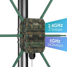 WiFi 6 Mesh Extender Outdoor Dual Band Repeater Booster Long Range PoE Powered picture