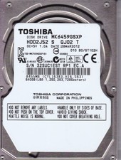 MK6459GSXP p/n: HDD2J52 S QJ02 T fw: B0/GT102H 640GB SATA 2.5