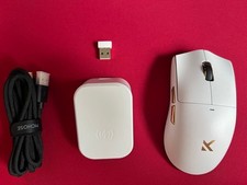 MCHOSE K7 Ultra Wireless Gaming Mouse White with Charging Dock Tested picture