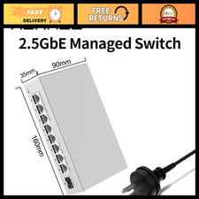 2.5GbE Managed 8-Port Network Switch with AU Power Adapter - High-Speed Connecti picture