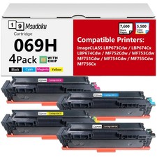 Compatible 069H Toner Cartridge for Canon  MF753Cdw MF752Cdw LBP674Cdw MF756 4PK picture
