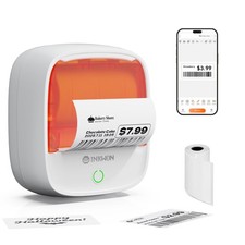B21 Label Maker Machine with Tape, 2-Inch Wide Waterproof Tape, Bluetooth Por... picture