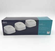 Eero 6 | Dual Band Mesh Wifi System Covers  5000 sq. ft. (3-pack) FACTORY SEALED picture