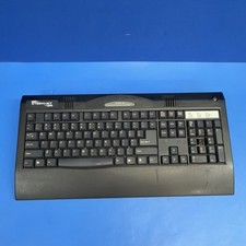 Vintage Cybernet Elite-4 Zero-Footprint Keyboard PC Powers On Stuck at Logo picture