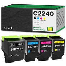 FiestaEdge C2240 XC2235 Other, Toner 4 Pack (Black Cyan Magenta Yellow) picture